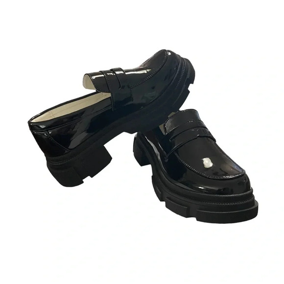 YETIER Platform Loafer Slip-ons Round Toe Chunky Shoes Women’s Size 7 Y2K Retro - Picture 1 of 11